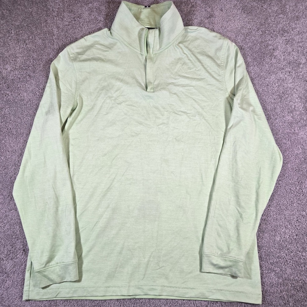 Under Armour Golf Men's Playoff 3.0 1/4 Zip Pullover Large Morph Green - Picture 2 of 8
